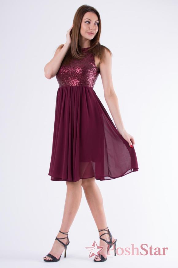 „EVA &amp; LOLA DRESS“ bordo spalvos 58006-1