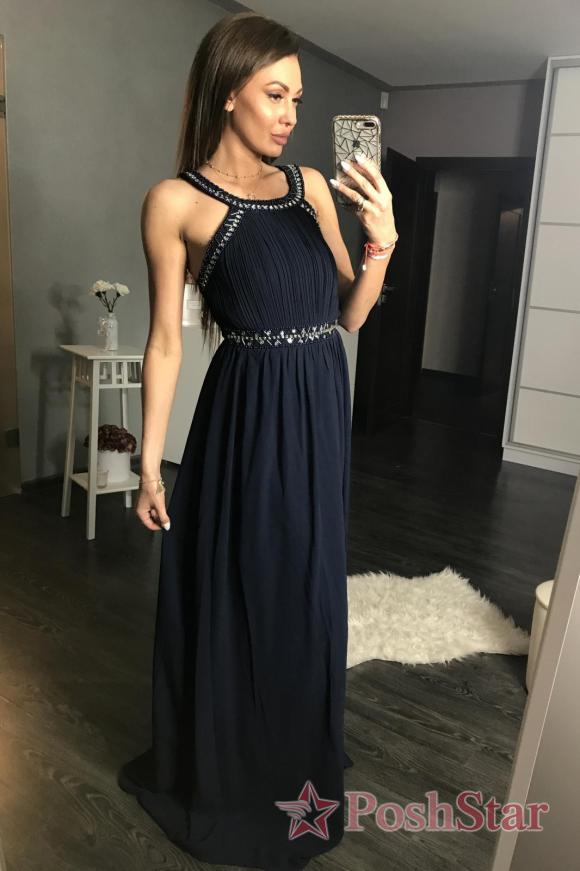 Suknelė 44009-1 (Tamsiai mėlyna)