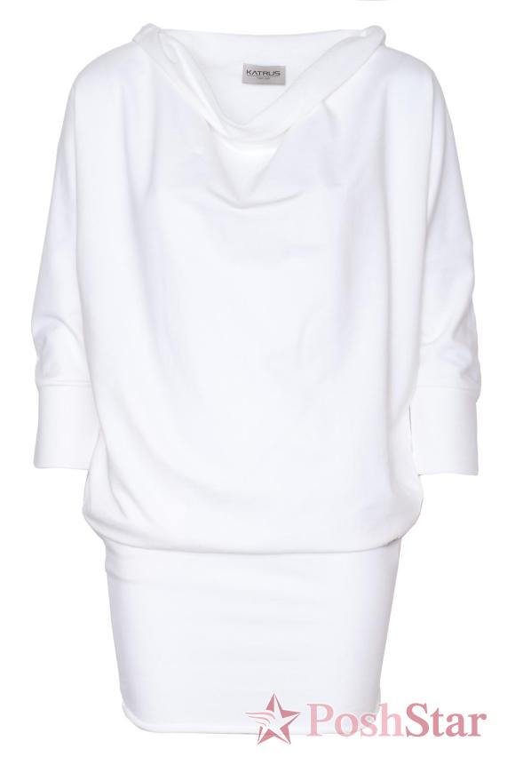 Mini suknelė - tunika (Balta)