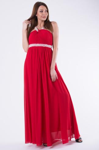 EVA &amp; LOLA DRESS ROYAL RED 58002-2