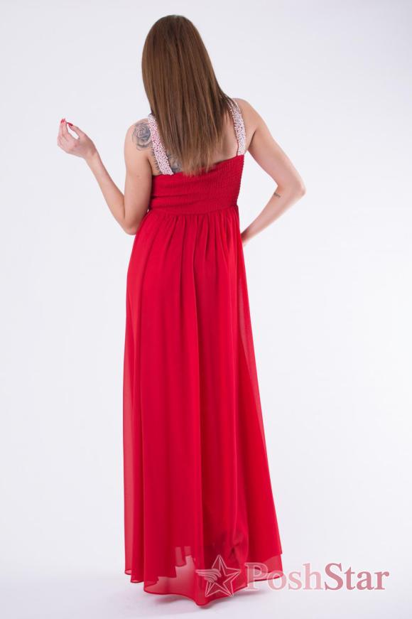 EVA &amp; LOLA DRESS ROYAL RED 58002-2