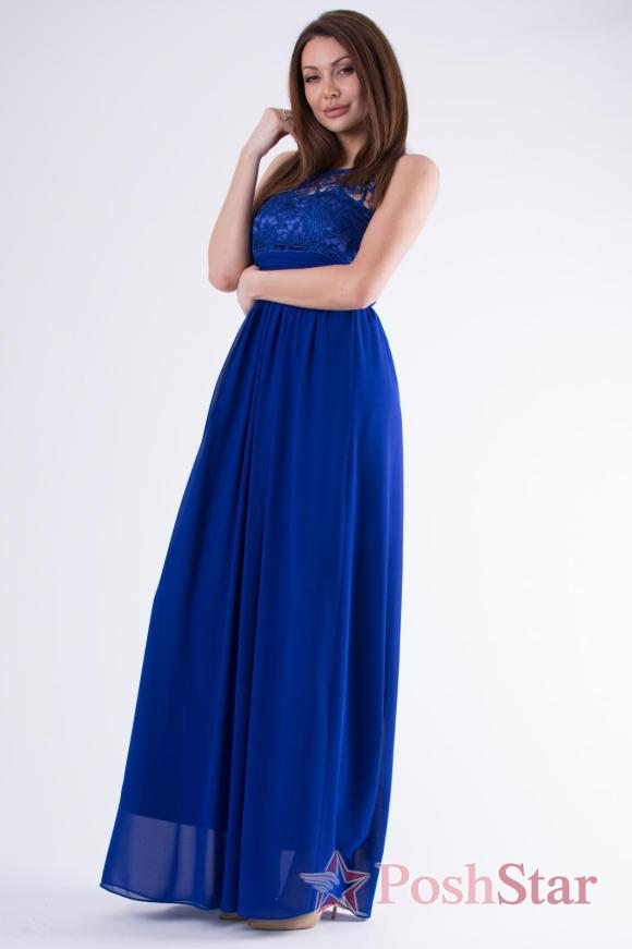 EVA &amp; LOLA DRESS ROYAL BLUE 58001-3