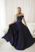 „SENAT“ korsetinė suknelė tamsiai mėlyna 68002-3