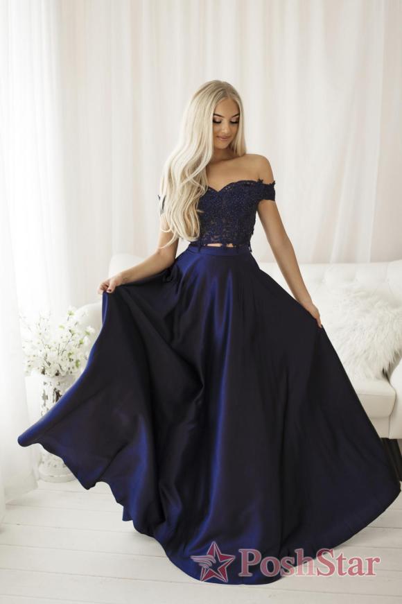 „SENAT“ korsetinė suknelė tamsiai mėlyna 68002-3