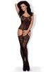 OBSESSIVE F211 BODYSTOCKING JUODAS PAMATYTAS 50005-8