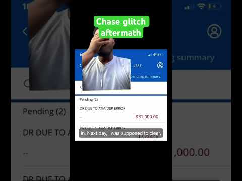 This guy did the Chase bank glitch and is almost 39K in debt 🏦 #Chasebank #glitch