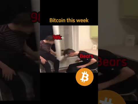 🚀 Bitcoin’s INSANE Tug-of-War: 96K CRASH! 😂📉#shorts #bitcoin