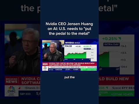 Nvidia CEO Jensen Huang on AI: U.S. needs to &#039;put the pedal to the metal&#039;