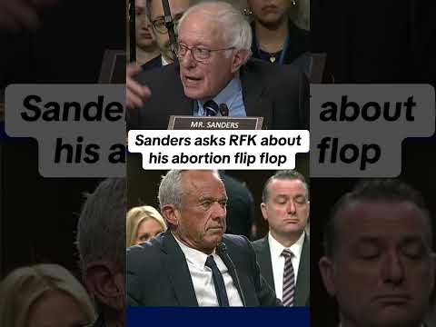 Bernie asks RFK Jr. about abortion stance and flip flop