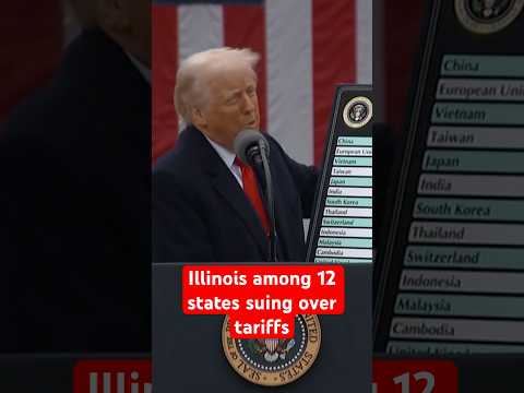 Illinois among 12 states suing over tariffs #illinois #trump