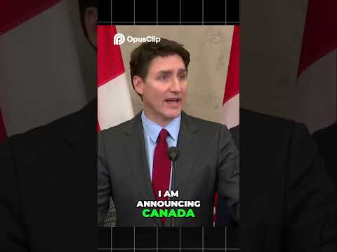Justin Trudeau Announces 25% Tariffs on US Goods! Canada’s Bold Response to Trade Tensions #tradewar