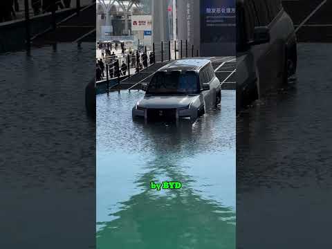 This Car Literally Drives on Water?! 😱 #shorts